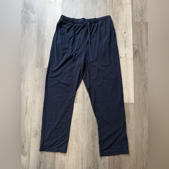 Nautica Micro Fleece Pajama Pants Men’s Medium Navy Blue Comfy - Picture 2 of 10